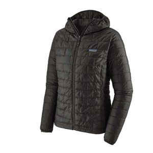 Patagonia Women's Nano Puff Hoody Jacket Black Medium